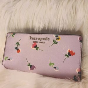 Kate Spade Wildflower Ditsy Large Slim Bifold Wallet